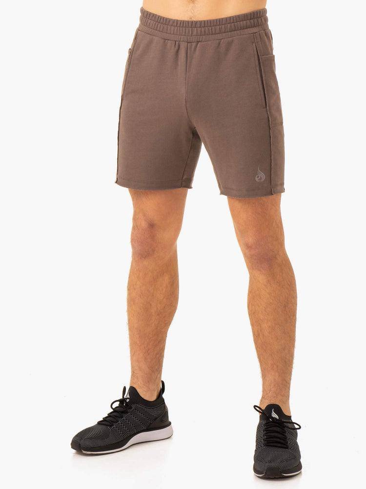 Men\'s Ryderwear Men Shorts Pursuit Track Shorts Taupe | NZ1400NB