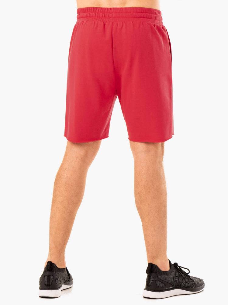 Men's Ryderwear Men Shorts Recharge Track Gym Shorts Red | NZ1403WY