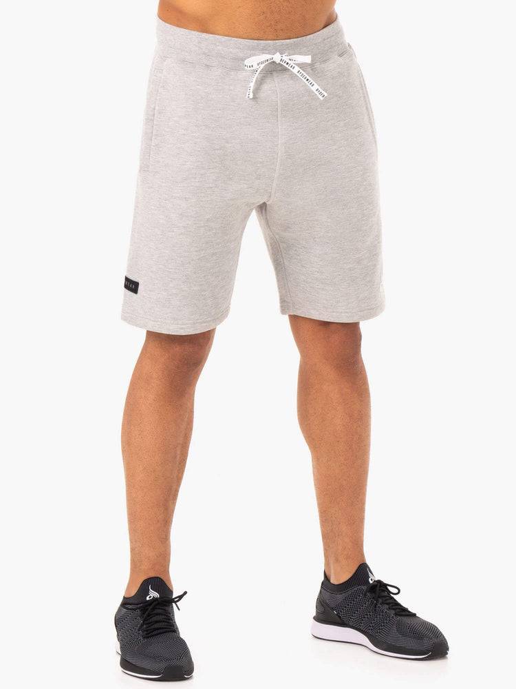 Men\'s Ryderwear Men Shorts Recharge Track Shorts Grey Marl | NZ1406TV