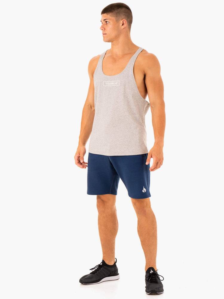 Men's Ryderwear Men Shorts Recharge Track Shorts Blue | NZ1409IS