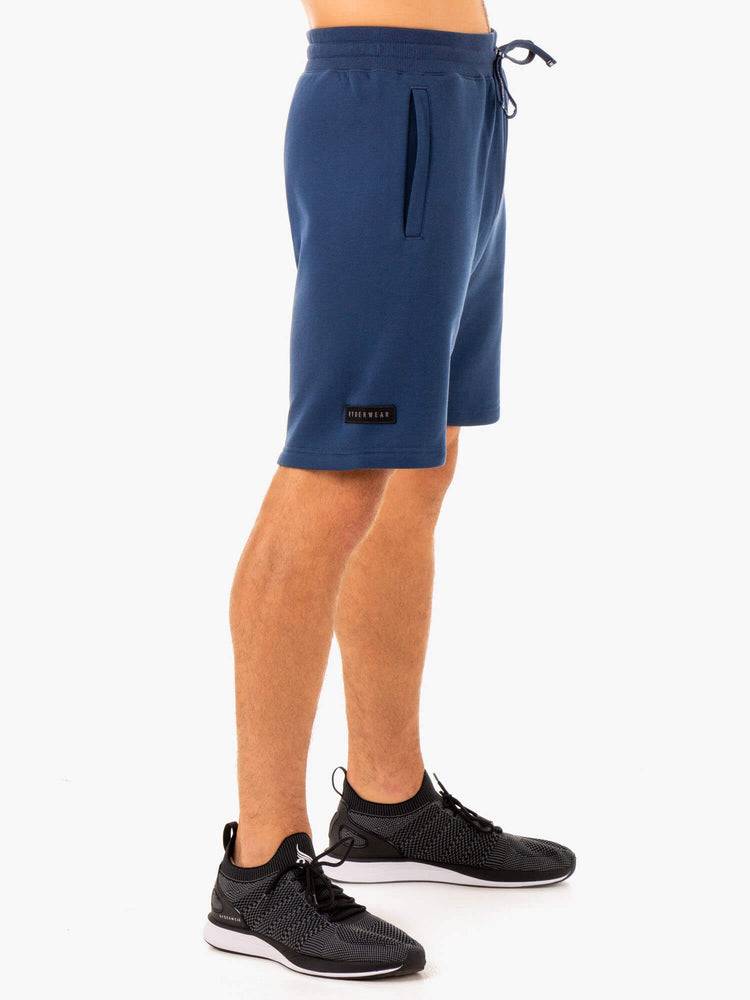 Men's Ryderwear Men Shorts Recharge Track Shorts Blue | NZ1409IS