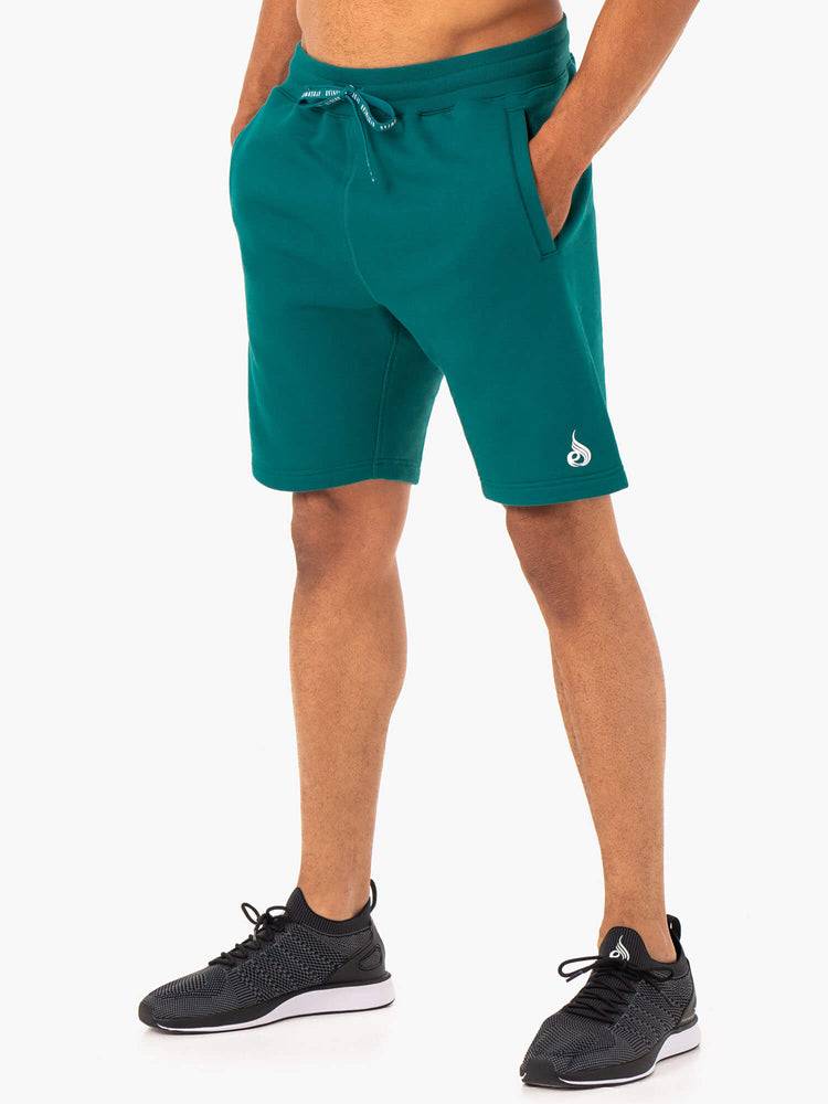 Men's Ryderwear Men Shorts Recharge Track Shorts Teal | NZ1410OR