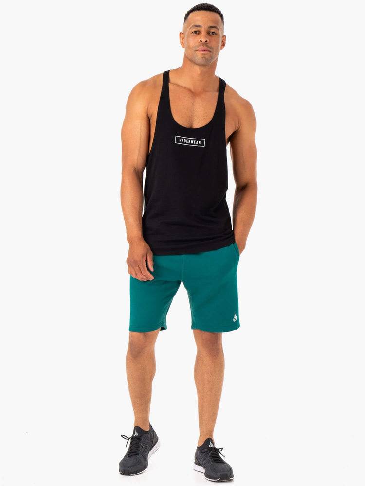 Men's Ryderwear Men Shorts Recharge Track Shorts Teal | NZ1410OR