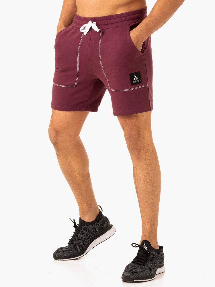 Men's Ryderwear Men Shorts Vital Track Shorts Plum | NZ1419KI