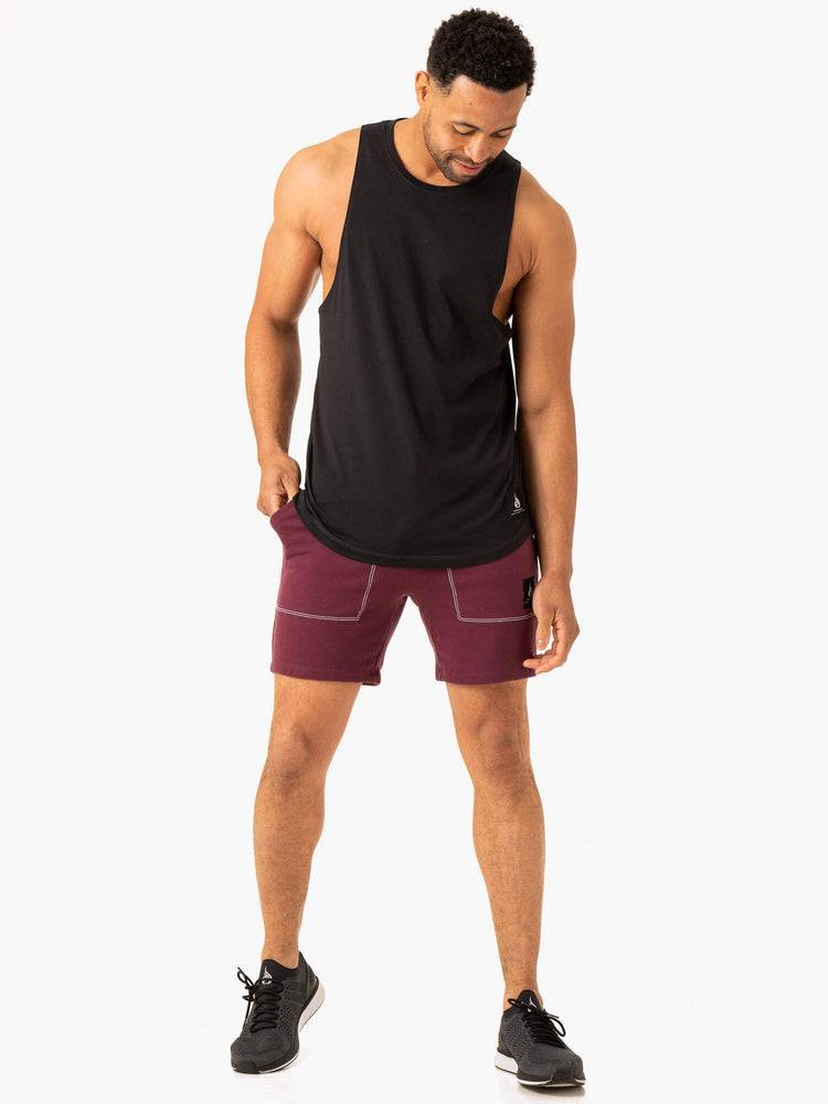 Men's Ryderwear Men Shorts Vital Track Shorts Plum | NZ1419KI