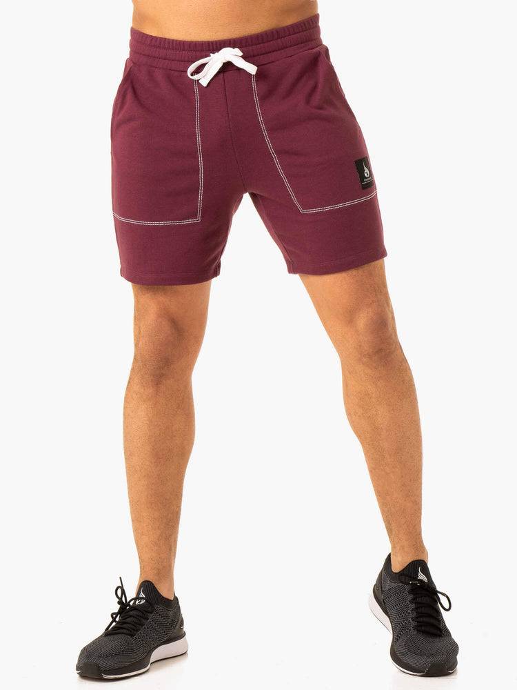 Men\'s Ryderwear Men Shorts Vital Track Shorts Plum | NZ1419KI