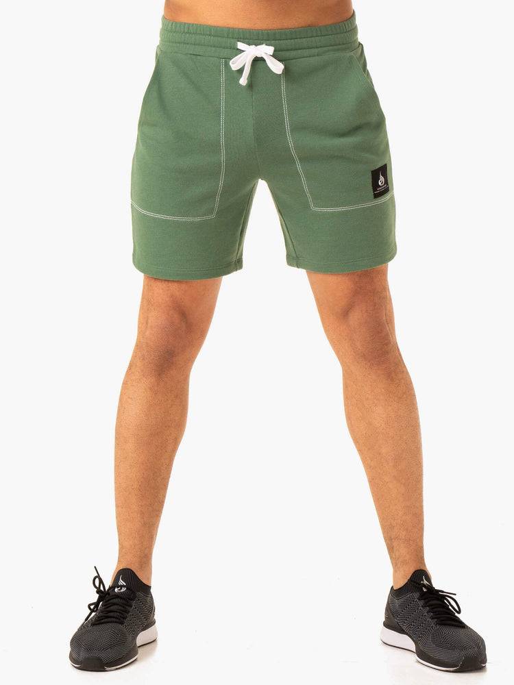 Men's Ryderwear Men Shorts Vital Track Shorts Green | NZ1420LH