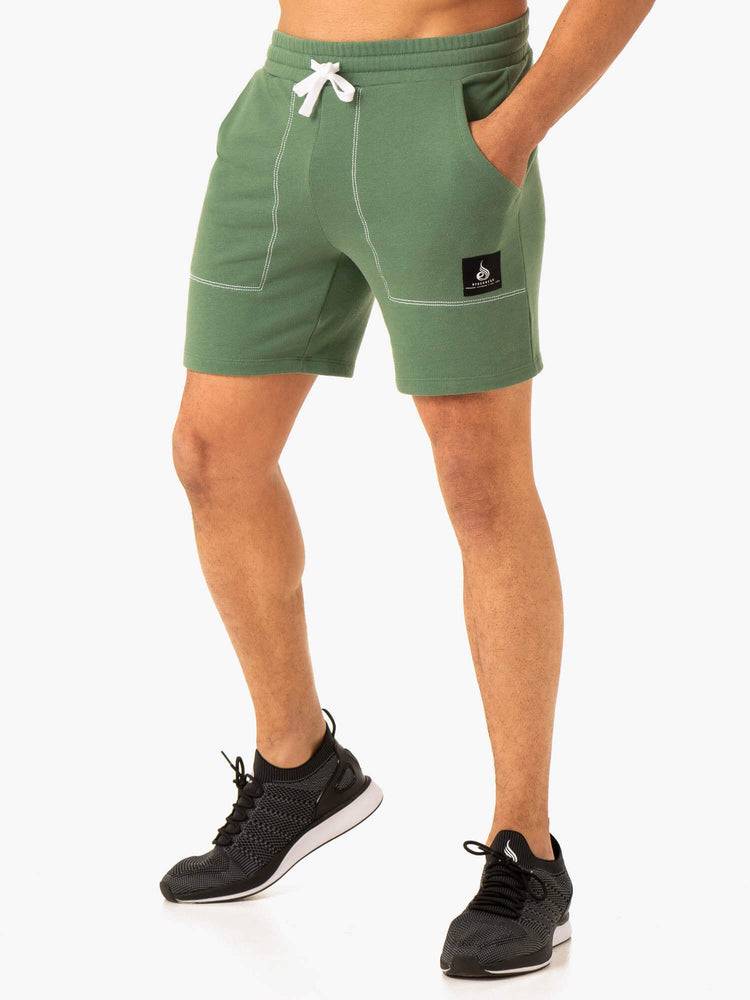 Men\'s Ryderwear Men Shorts Vital Track Shorts Green | NZ1420LH