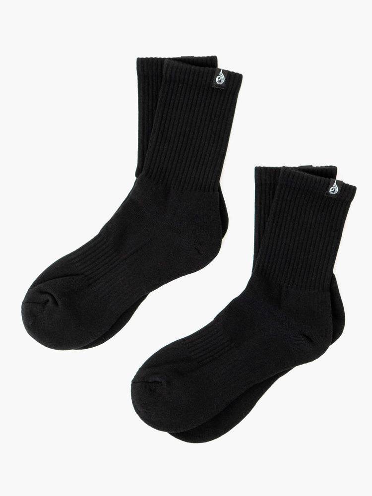 Men\'s Ryderwear Men Socks Crew Socks Black | NZ1557MA