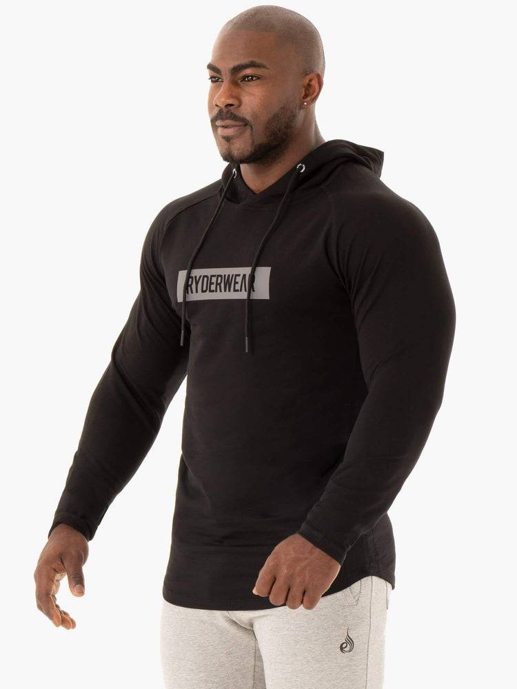 Men's Ryderwear Men Sweaters Base Pullover Jumper Sweaters Black | NZ1306OR