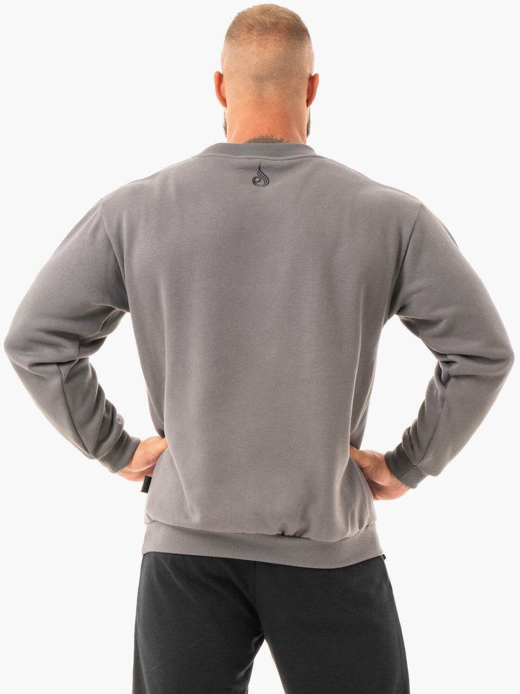 Men's Ryderwear Men Sweaters Force Pullover Sweaters Graphite | NZ1320VD