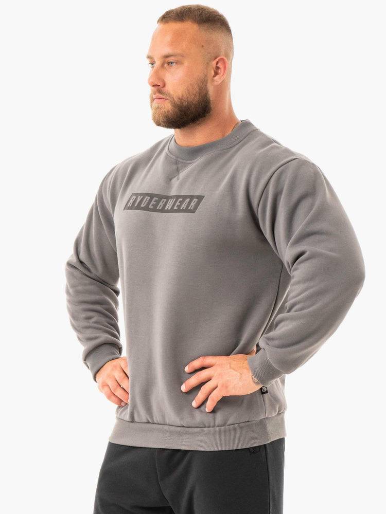 Men's Ryderwear Men Sweaters Force Pullover Sweaters Graphite | NZ1320VD