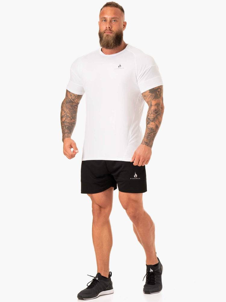 Men's Ryderwear Men T Shirts Action Mesh T Shirts White | NZ1186LH