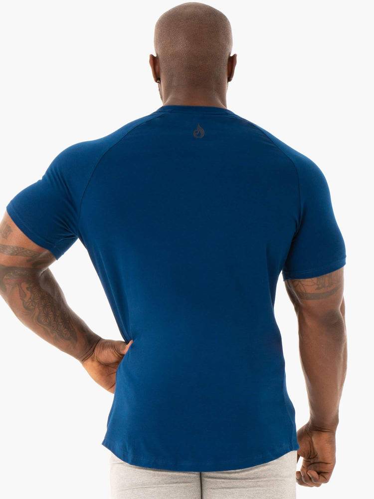 Men's Ryderwear Men T Shirts Base T Shirts Navy | NZ1200UT