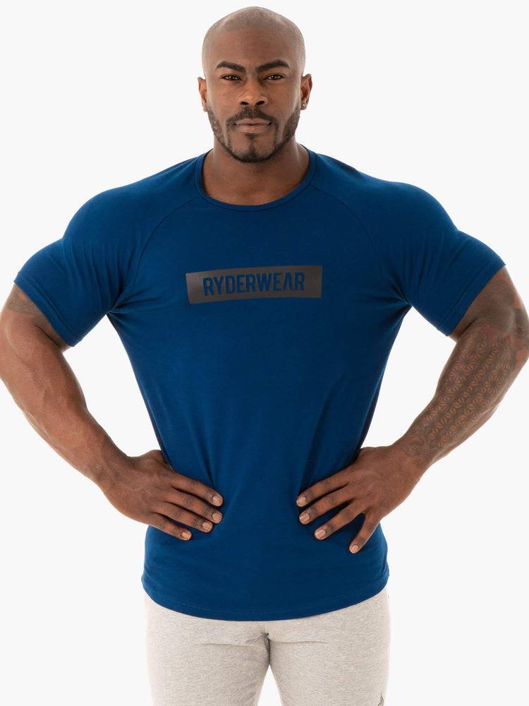 Men\'s Ryderwear Men T Shirts Base T Shirts Navy | NZ1200UT