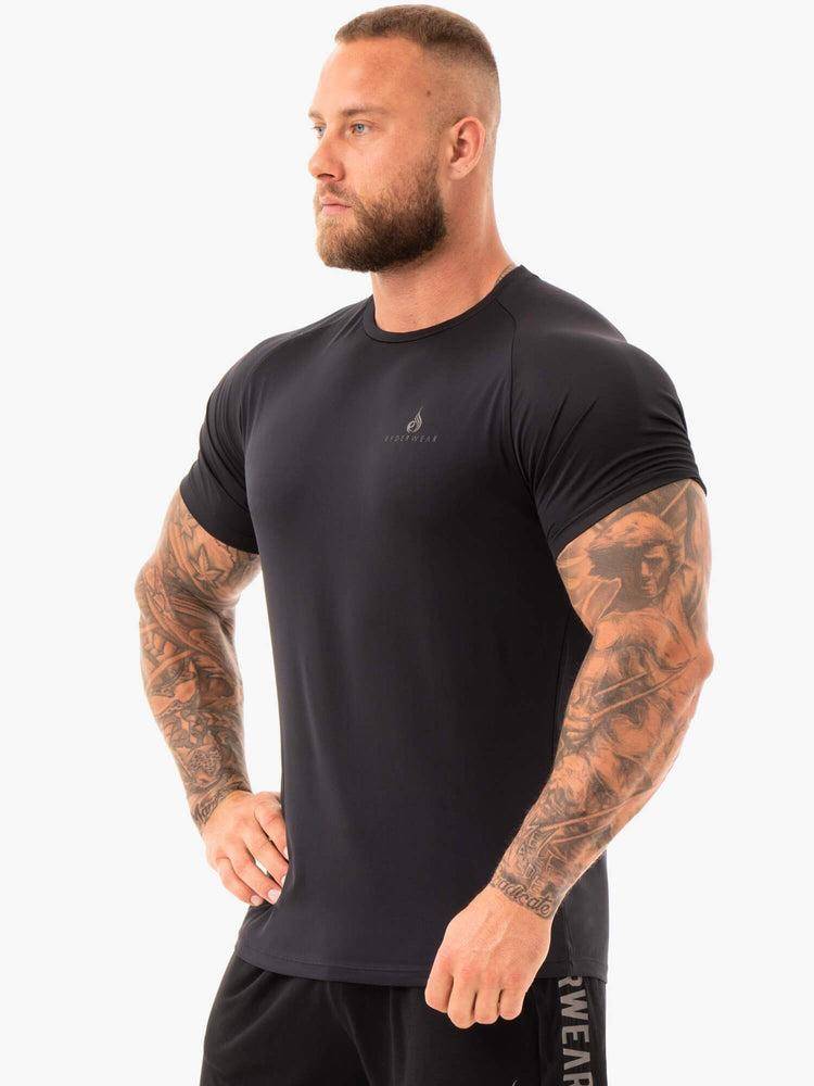 Men's Ryderwear Men T Shirts Breeze T Shirts Black | NZ1201IS