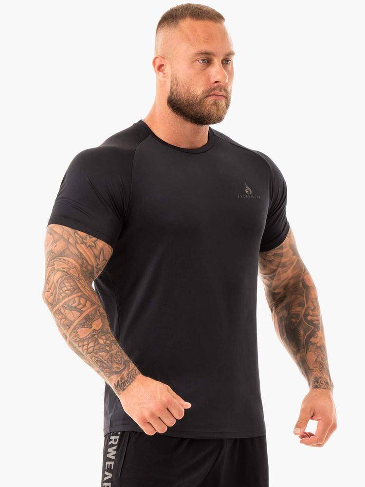 Men's Ryderwear Men T Shirts Breeze T Shirts Black | NZ1201IS