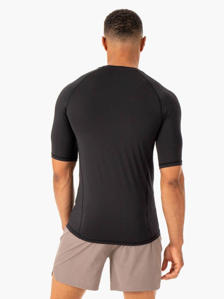 Men's Ryderwear Men T Shirts Division Base Layer T Shirts Black | NZ1213ZG