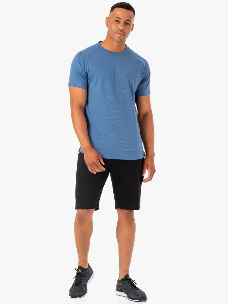 Men's Ryderwear Men T Shirts Enhance T Shirts Blue | NZ1218NB