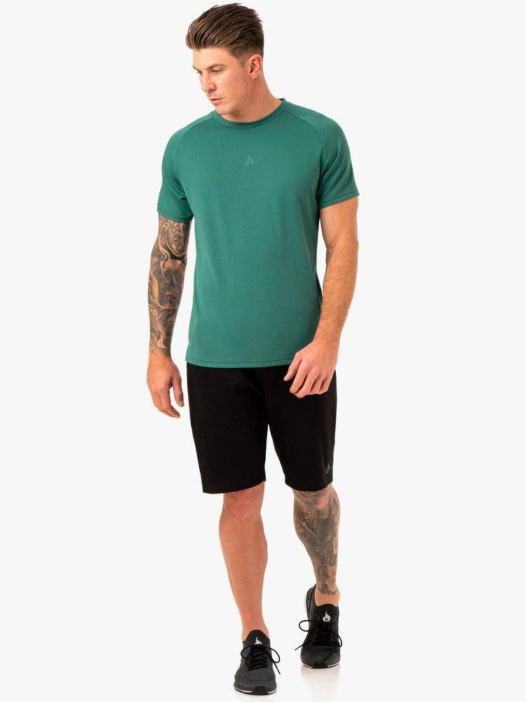 Men's Ryderwear Men T Shirts Enhance T Shirts Green | NZ1219MA