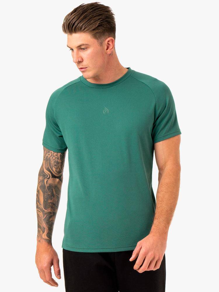 Men\'s Ryderwear Men T Shirts Enhance T Shirts Green | NZ1219MA