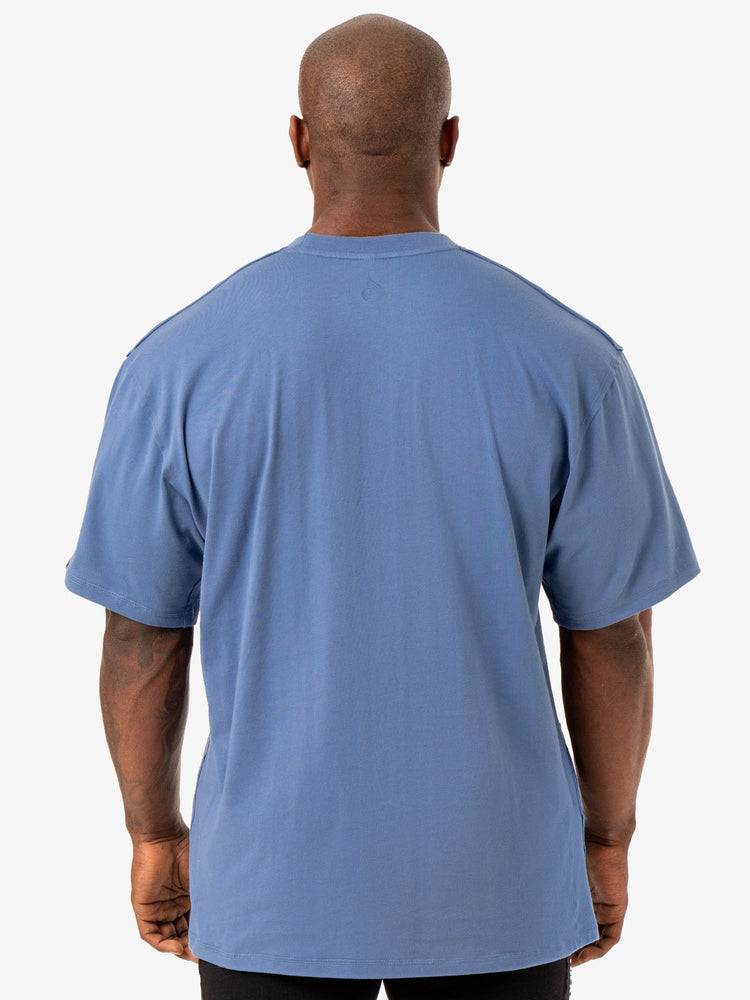 Men's Ryderwear Men T Shirts Force Oversized T Shirts Blue | NZ1230AP