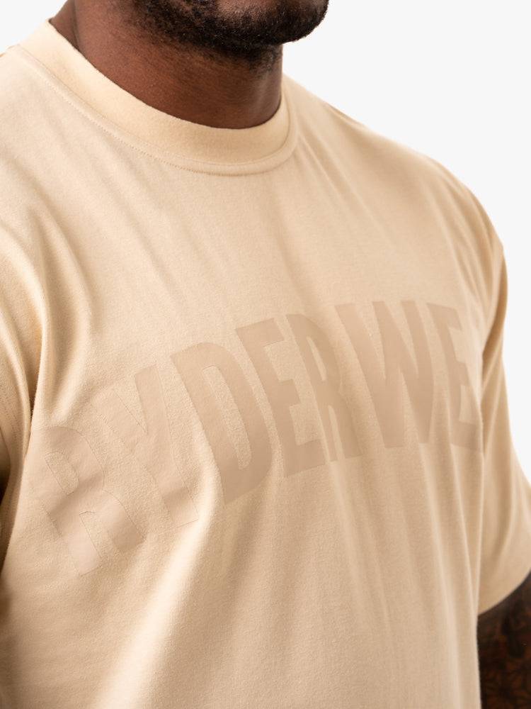 Men's Ryderwear Men T Shirts Force Oversized T Shirts Sand | NZ1231SO