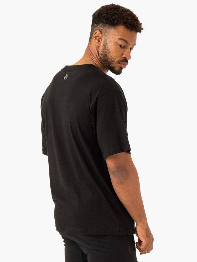 Men's Ryderwear Men T Shirts Graphic Oversized Unisex T Shirts Black | NZ1239ZG