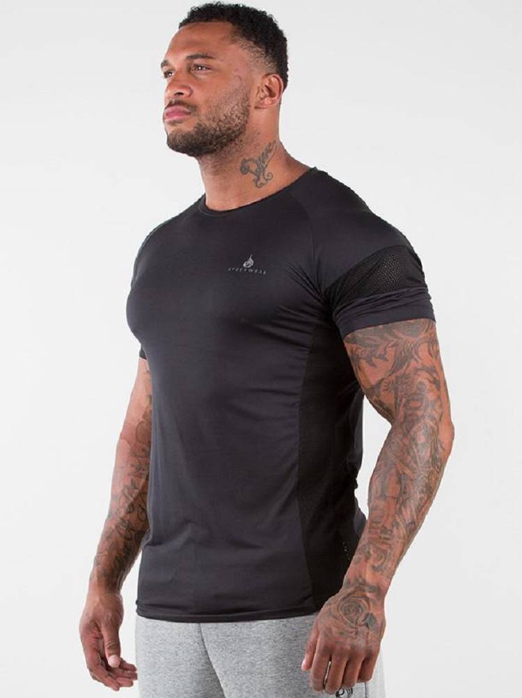 Men's Ryderwear Men T Shirts Iron T Shirts Black | NZ1250TV