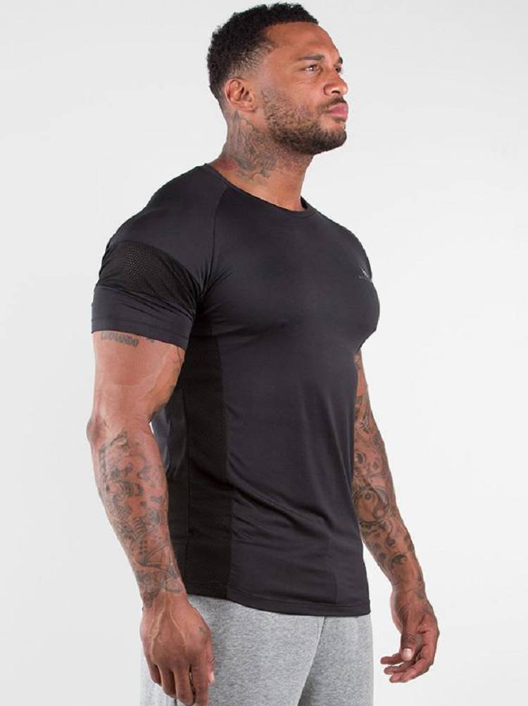 Men's Ryderwear Men T Shirts Iron T Shirts Black | NZ1250TV