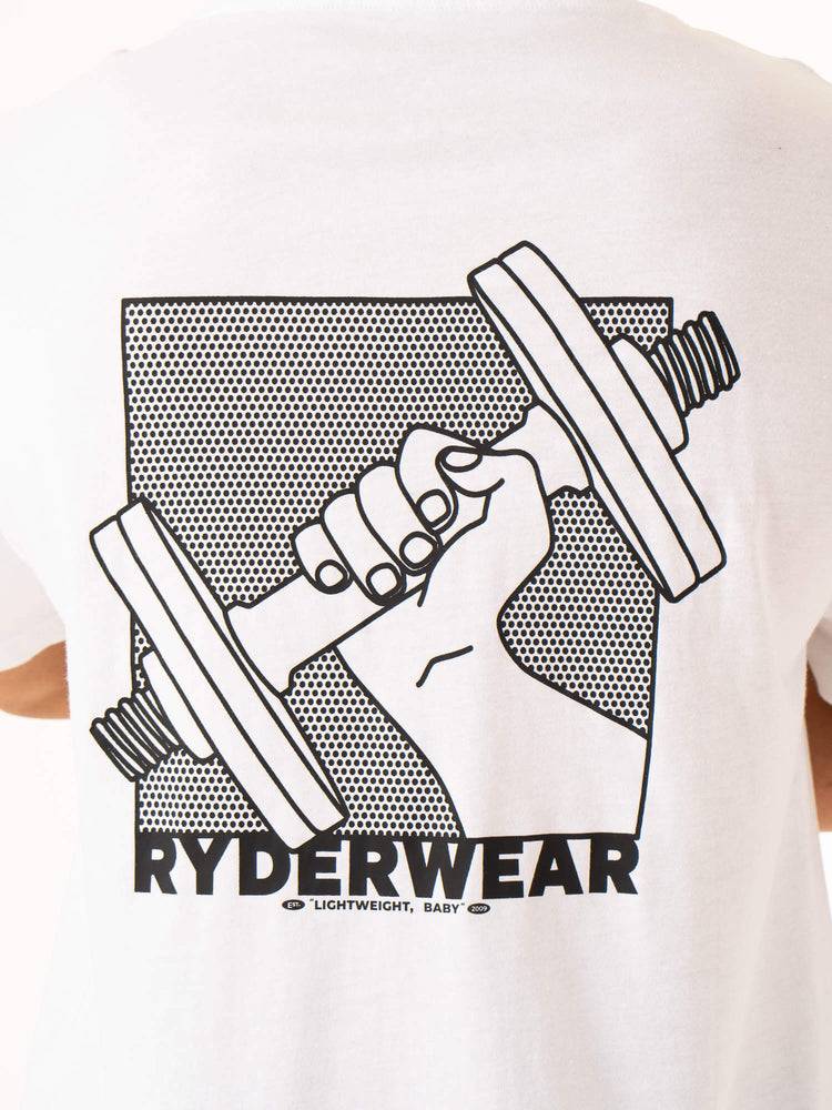 Men's Ryderwear Men T Shirts Lift Oversized Unisex T Shirts White | NZ1256AP