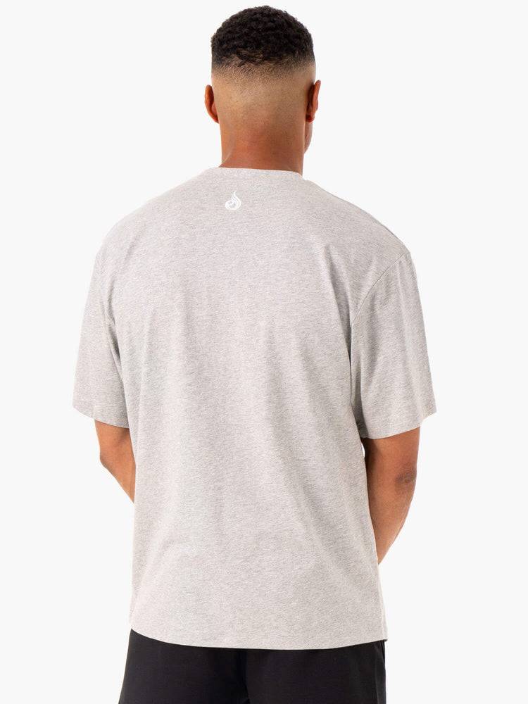 Men's Ryderwear Men T Shirts Recharge T Shirts Grey Marl | NZ1286GL