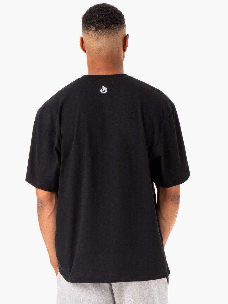 Men's Ryderwear Men T Shirts Recharge T Shirts Black | NZ1287HK