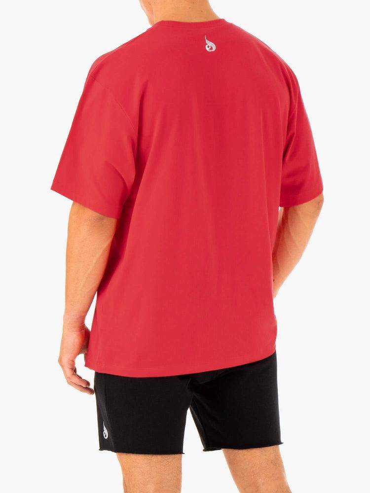 Men's Ryderwear Men T Shirts Recharge T Shirts Red | NZ1288JJ