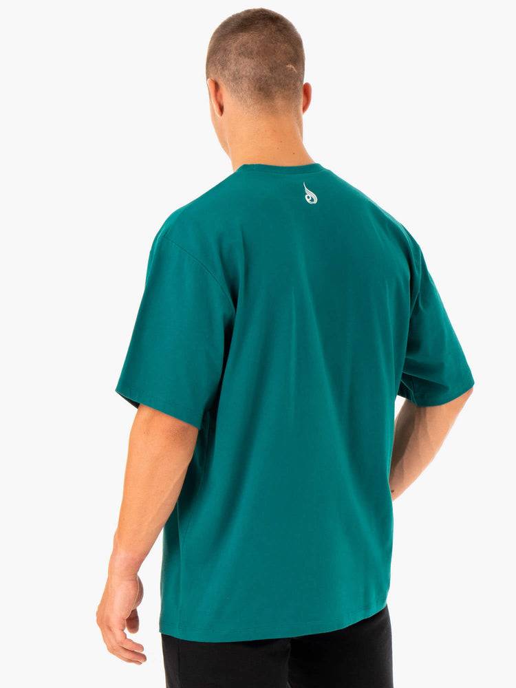 Men's Ryderwear Men T Shirts Recharge T Shirts Teal | NZ1290LH