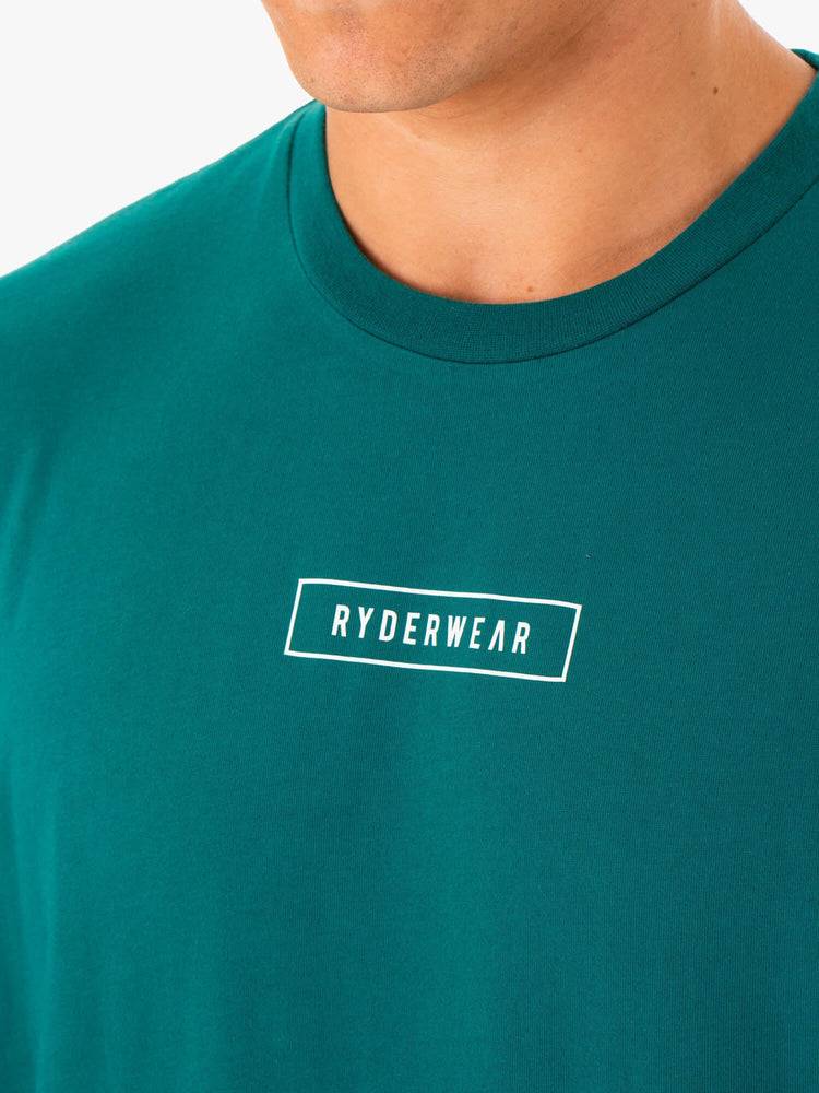 Men's Ryderwear Men T Shirts Recharge T Shirts Teal | NZ1290LH