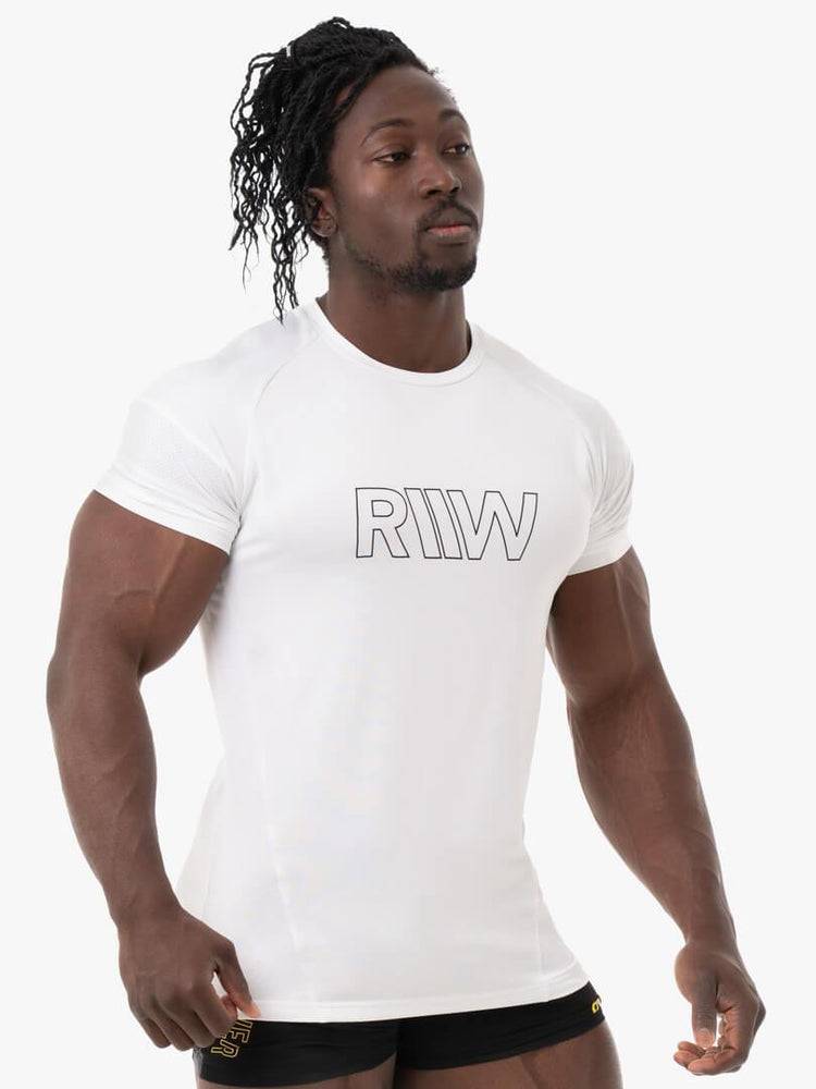 Men's Ryderwear Men T Shirts Shield T Shirts White | NZ1294VD