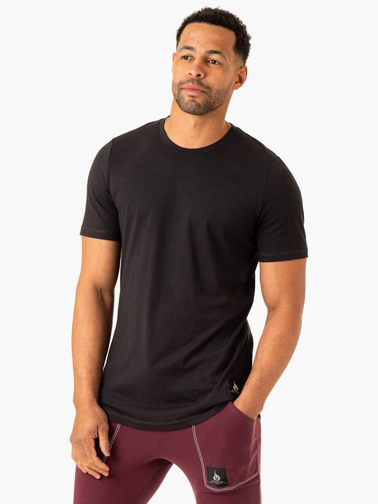 Men's Ryderwear Men T Shirts Vital T Shirts Faded Black | NZ1302TV