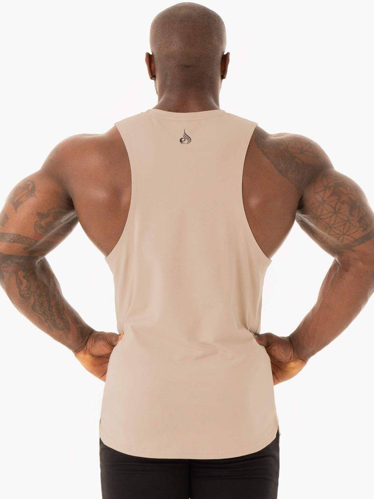 Men's Ryderwear Men Tanks Base Baller Tank Tanks Sand | NZ1067RW