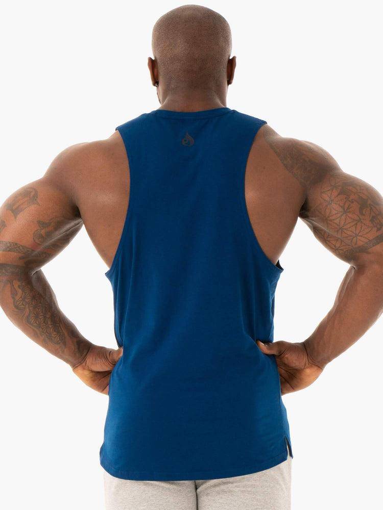 Men's Ryderwear Men Tanks Base Baller Tank Tanks Navy | NZ1069YU