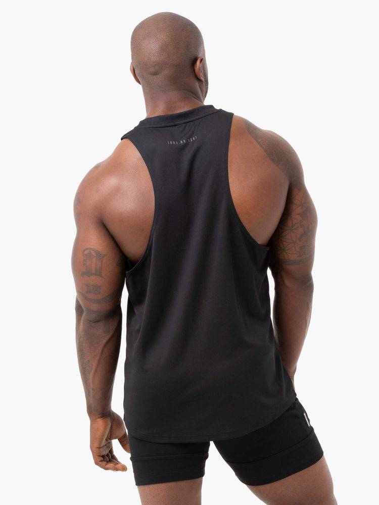 Men's Ryderwear Men Tanks Camo Tech Mesh Baller Tank Tanks Black | NZ1073PQ