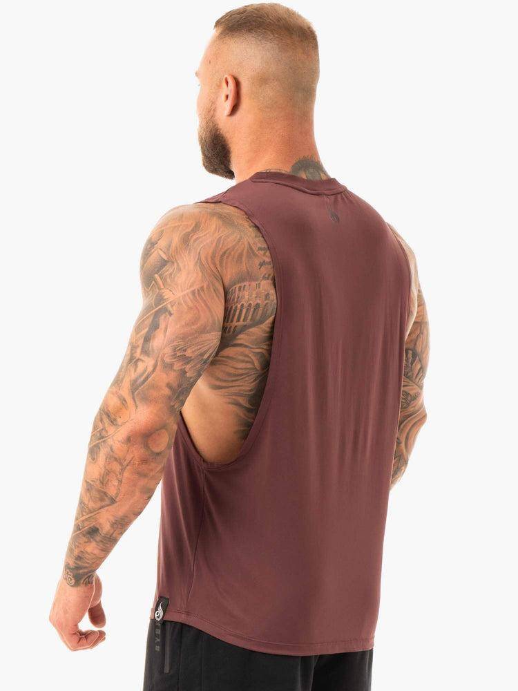 Men's Ryderwear Men Tanks Combat Baller Tank Tanks Brick | NZ1077FM