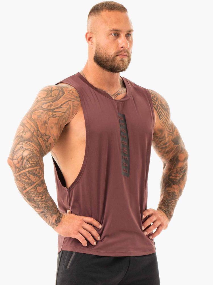 Men's Ryderwear Men Tanks Combat Baller Tank Tanks Brick | NZ1077FM