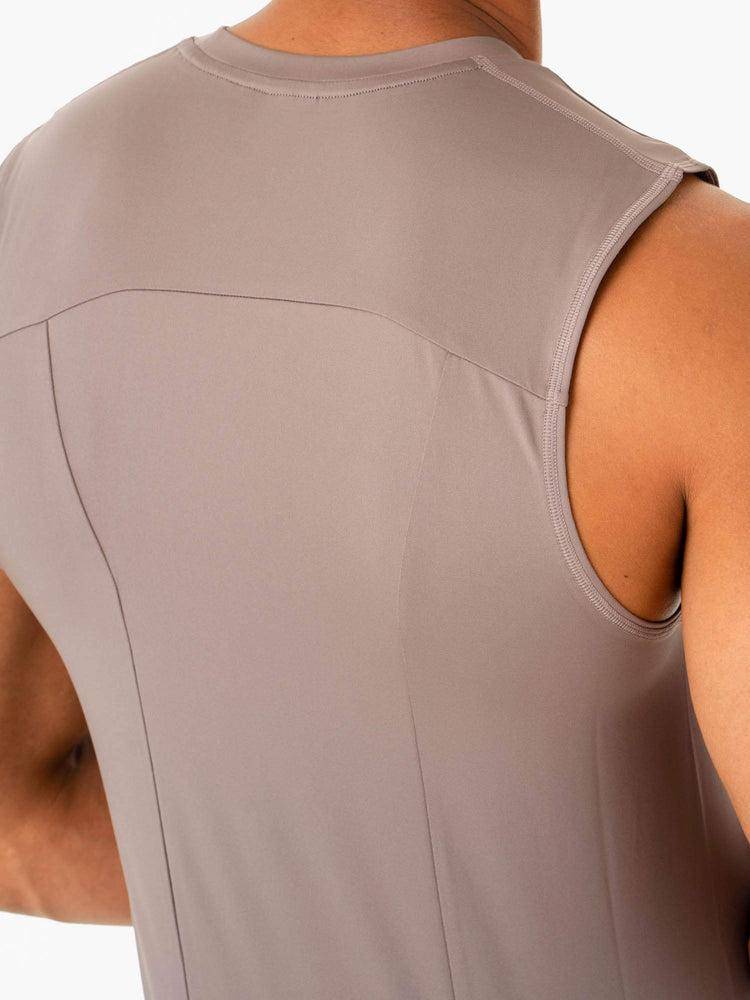 Men's Ryderwear Men Tanks Division Base Layer Tank Tanks Taupe | NZ1083ZG