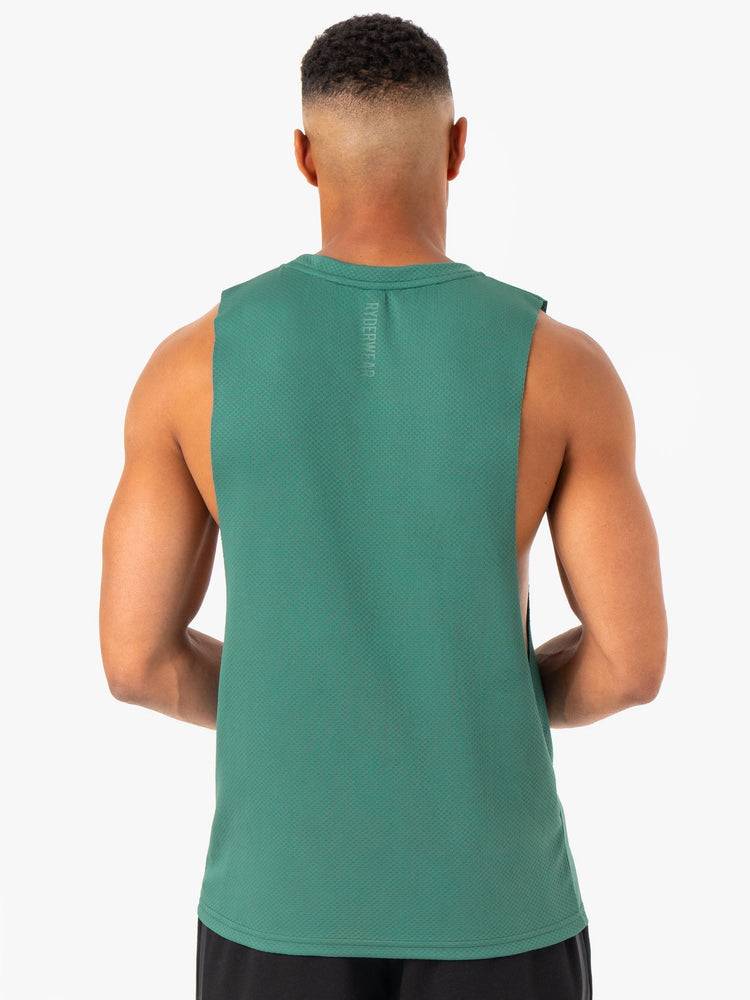 Men's Ryderwear Men Tanks Enhance Baller Tank Tanks Green | NZ1086VD