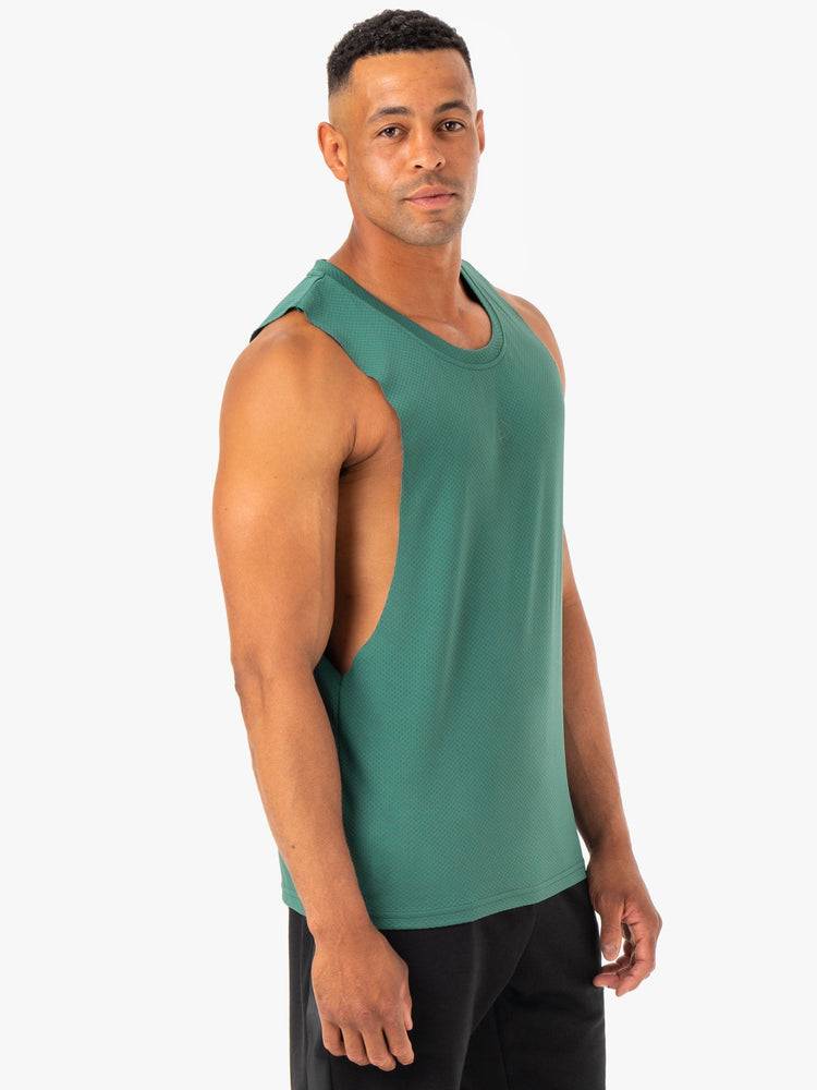 Men's Ryderwear Men Tanks Enhance Baller Tank Tanks Green | NZ1086VD