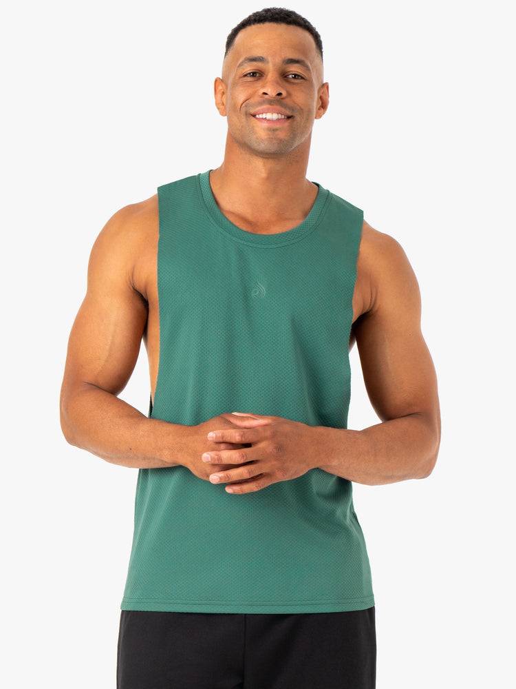 Men\'s Ryderwear Men Tanks Enhance Baller Tank Tanks Green | NZ1086VD