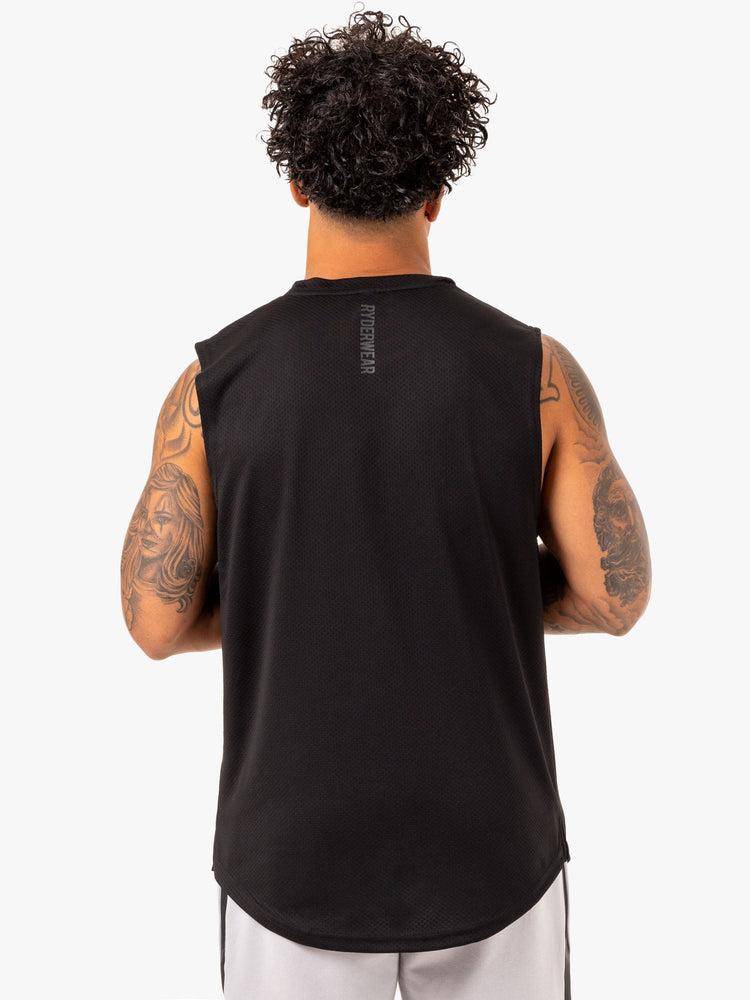 Men's Ryderwear Men Tanks Enhance Muscle Tank Tanks Black | NZ1089MA