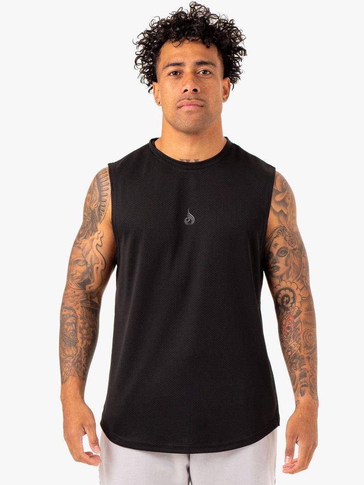 Men\'s Ryderwear Men Tanks Enhance Muscle Tank Tanks Black | NZ1089MA