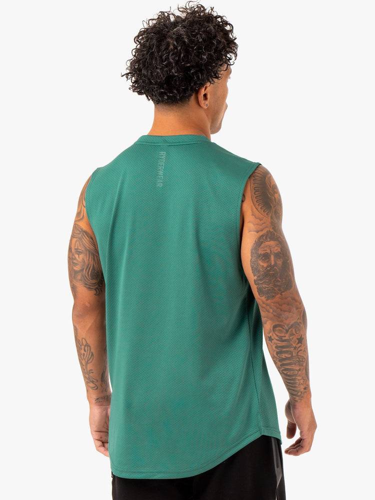 Men's Ryderwear Men Tanks Enhance Muscle Tank Tanks Green | NZ1091WY